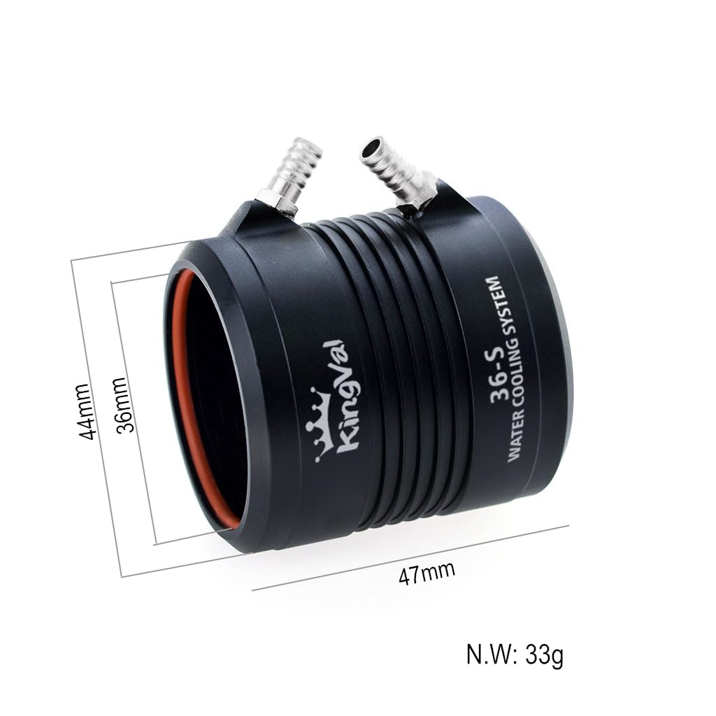 KingVal Replacement 3660 3250KV Brushless Motor Shaft 5mm with Water Cooling Jacket Unit Compatible with RC Boat - Image 8