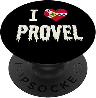 St. Louis Flag Provel Cheese Design I Heart Provel PopSockets Adhesive PopGrip