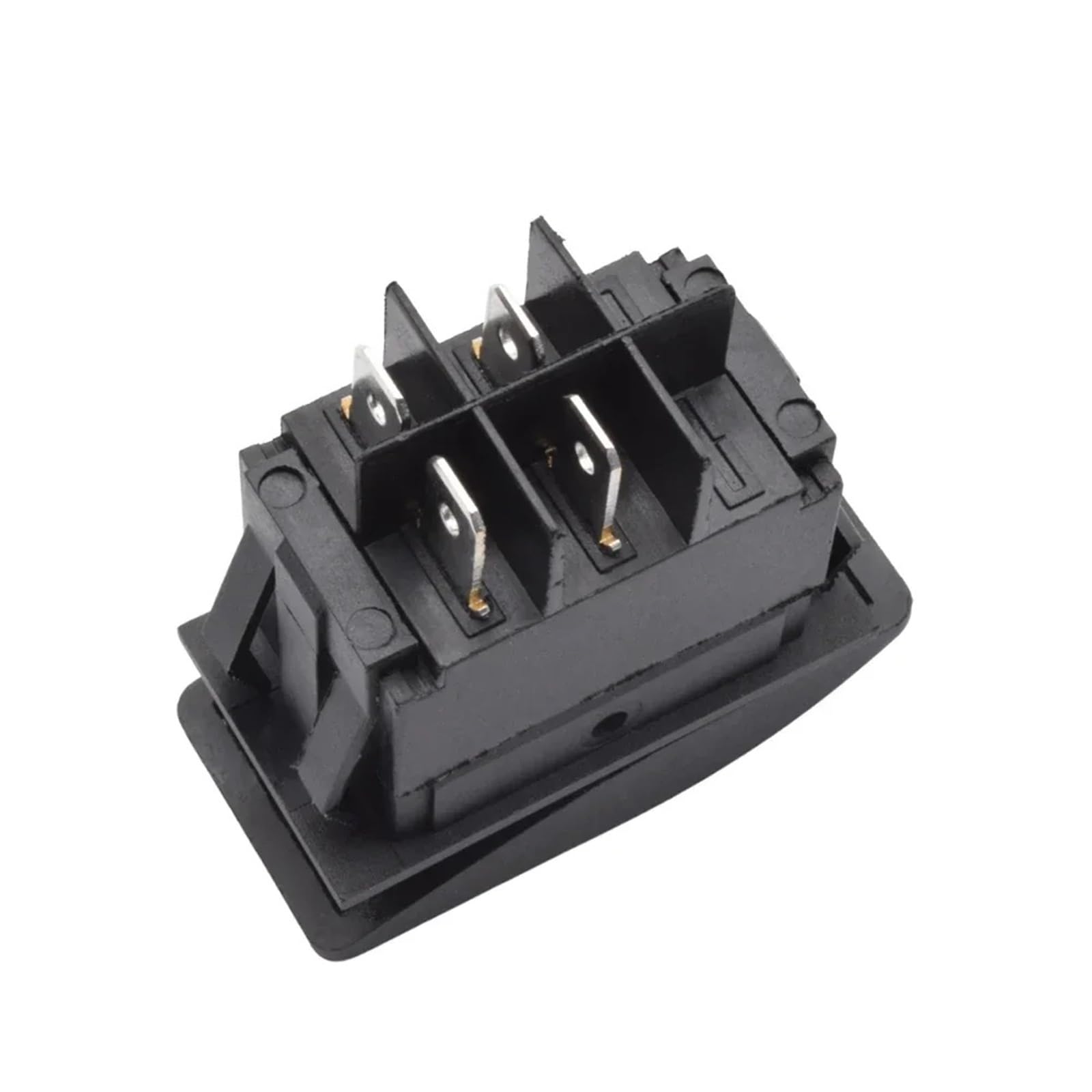 Interruptores marinos, 5 interruptores basculantes impermeables for coche, barco, marino, DPST, de 4 pines, encendido y apagado, con luz LED iluminada, interruptor de botón.(Red Light)