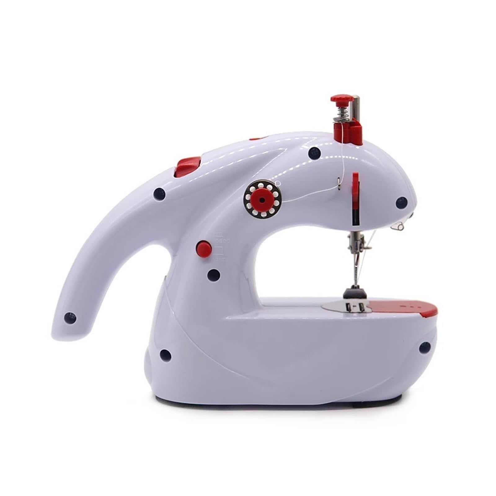Macchina Da Cucire Domestica Piccola Macchina Da Cucire Elettrica A Doppio Filo Completamente Automatica Portatile Mangia Mini Mini Desktop Da Cucire Spesso M Facile Da Usare(Machine and 7piece)