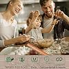 Wooden Rolling Pin for Baking Pizza making, Professional Dough Roller Rolling Pins Wood, 15-3/4-Inch by 1-1/4 Inch, Beech Wood for Baking Pizza, Clay, pasta, Cookies, Roller Pins Baking (Wooden)