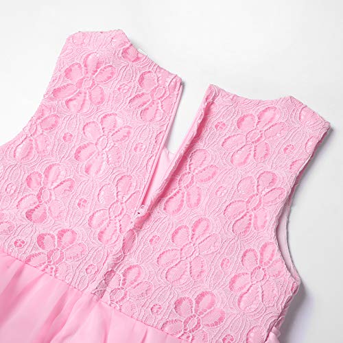 JerrisApparel Flower Girls Party Dress Ruffle Tutu Sleeveless Princess Dress Ball Gown4