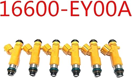 6 piezas 2009-2016 para Infinity EX37 FX37 G37 Nissan 370Z 3.7L Furel inyector 16600-EY00A FJ1016