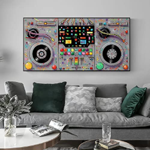Affiches et impressions sur toile musique abstraite déco grand format salon
