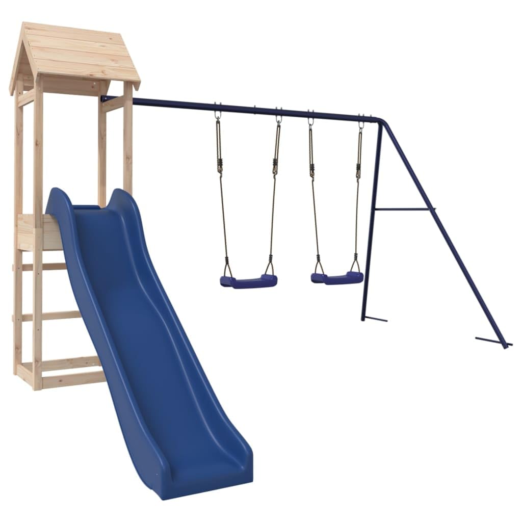 Parco giochi all'aperto 308 x 315 x 194 cm Legno di pino massiccio 02_0004630