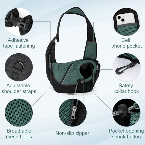 Ledander LECCS24012903 Pet Carrier Sling, Puppy Dog Sling Hands-Free thumb #1