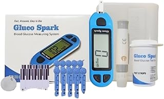 B-Arm Gluco spark Instant Blood Sugar Test Machine | Includes 50 Glucose Test Strips, 50 Lancet Needles, 1 Lancing Device & Glucometer for Simple & Accurate Blood Glucose Monitoring