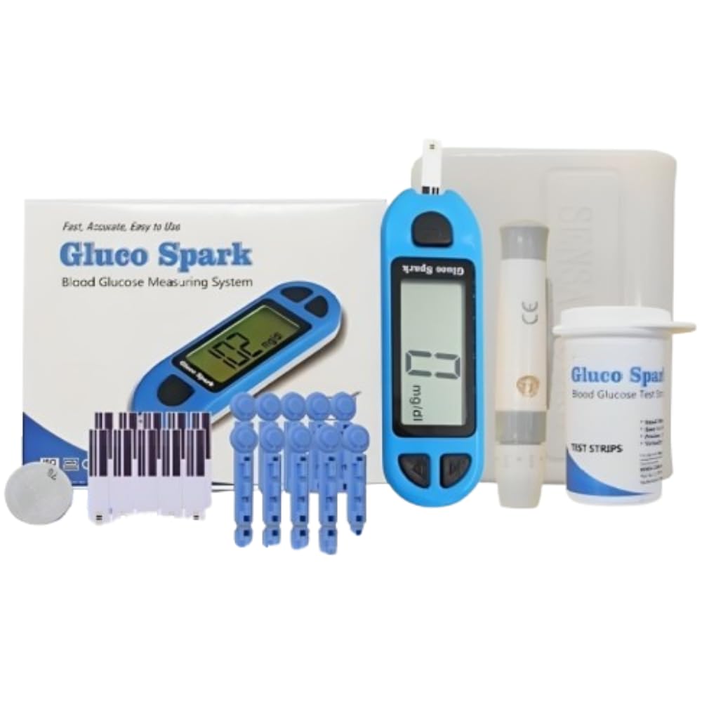 B-Arm Gluco spark Instant Blood Sugar Test Machine | Includes 50 Glucose Test Strips, 50 Lancet Needles, 1 Lancing Device & Glucometer for Simple & Accurate Blood Glucose Monitoring-image-18