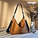 Wrangler Quilted Hobo Purses and Handbags for Women Shoulder Crossbody Bags, WG39-918S LBR