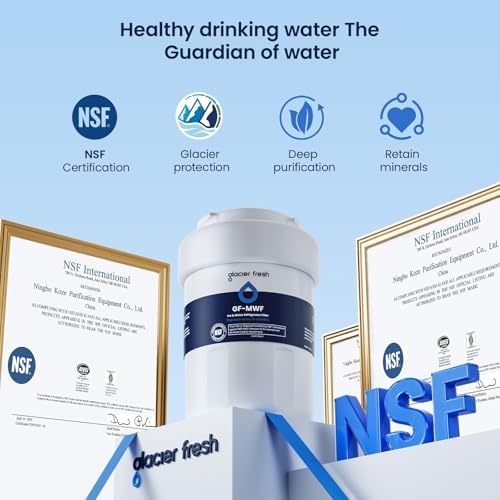 GLACIER FRESH MWF Refrigerator Water Filter Compatible with GE, 1-Pack - 4
