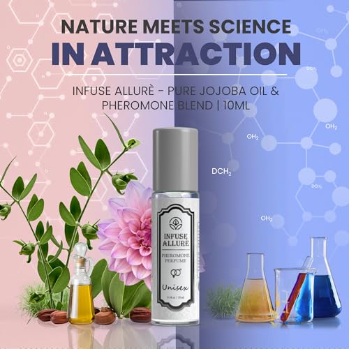 Infuse Allurè - Gender Neutral Pure Jojoba Oil Base Formula Pheromone Perfume - Premium Attraction-Long Lasting -Boosting Perfume - Enhanced French Pheromone Blend - Unisex For Men and Women 10ml - Image 3
