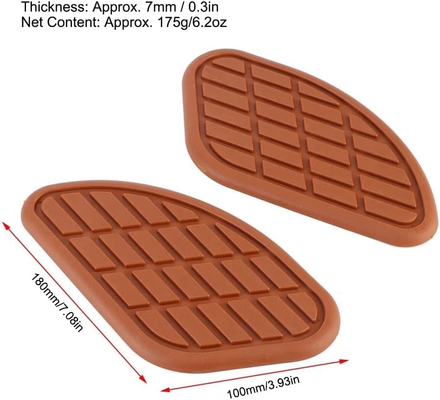 Motorcycle Tank Pad Universal Motorcycle Pad Fuel Protector Pair Fuel Traction Pad Protector Knee Grip Decals Tank Side Protector