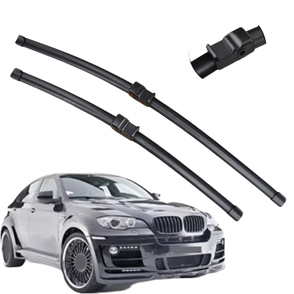 Balais d'essuie-glace avant de voiture pour BM W X6 E71 E72 2008-2012 ensemble 2PCS