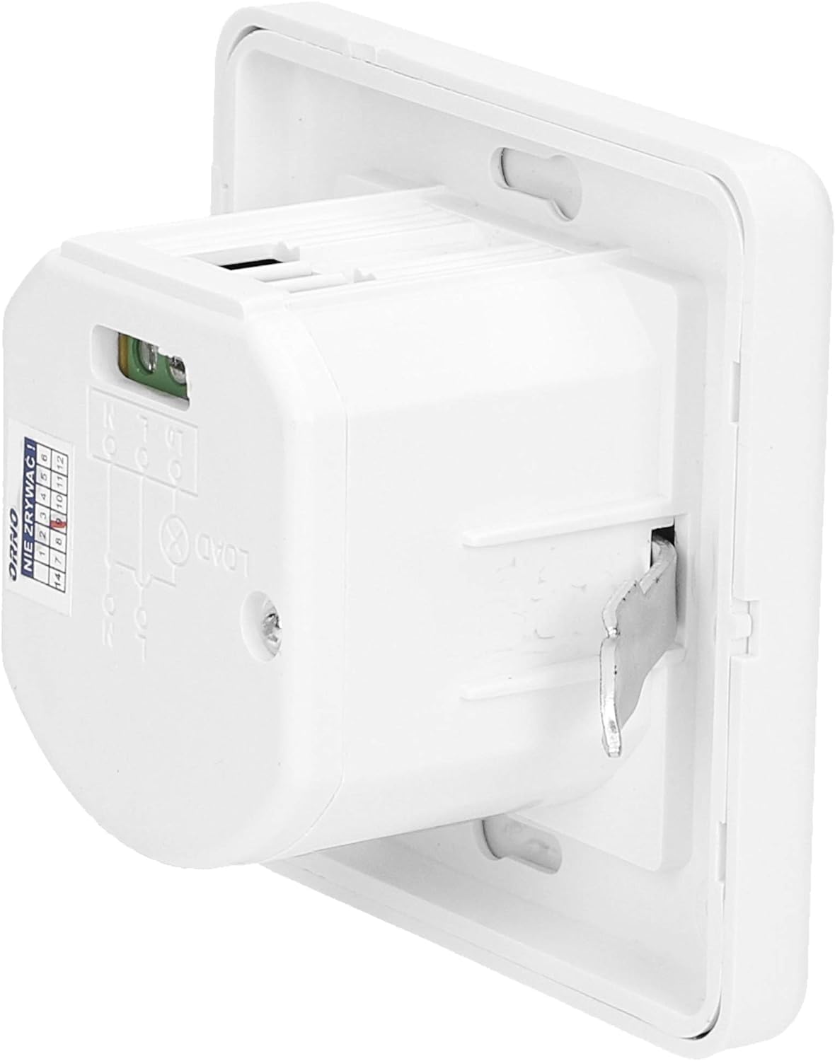 ORNO CR-205 Détecteur de Mouvement pour Boîtier Électrique Ø60 Compatible LED 1200W 3 Fils