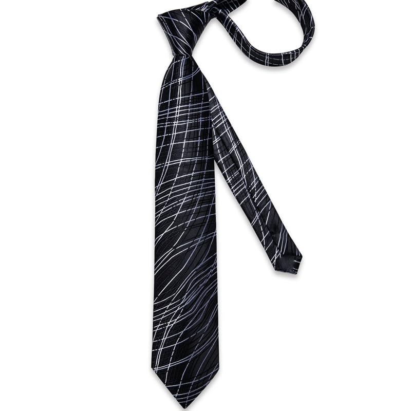 Set de corbata para hombre en seda con diseño Paisley miniatura 3