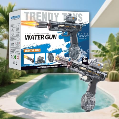 Image of Electric Water Gun for Kids Age 3+,CreatiMachi Light Up Water Gun Pistol