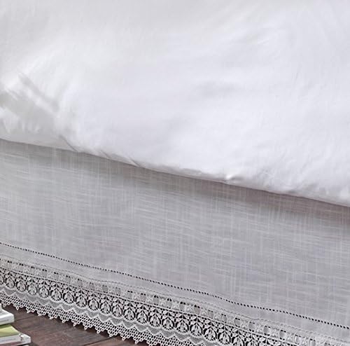 Miniatura 3 de Stylemaster Sophia Falda para cama con volado, estilo renacentista, a la moda, para el hogar., Poliéster & Mezcla de poliéster, Ivory, gemelo