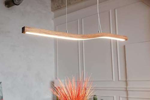 Miniatura 1 de Lampada Store Wood Pendant Lamp, Pendant Light for Kitchen Island, Wooden Ceiling Hanging Light, Ceiling Fixture with Adjustable Cord for Dining