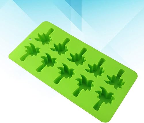 Miniatura 4 de DOITOOL Molde creativo para hacer hielo de árbol de coco Molde para hornear pastel de caramelo de chocolate (verde)