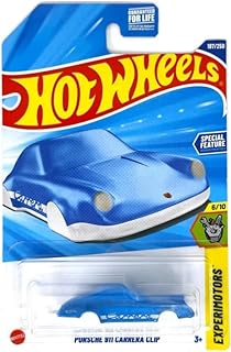 Porsche 911 Carrera Clip [Blue Top/White Bottom] Experimotors 6/10, 187/250, 1:64 Scale Diecast Vehicle