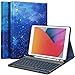 Produktbild FINTIE Hülle mit Tastatur für iPad 9. / 8. / 7. Generation (10.2 Zoll, 2021/2020/2019), Beleuchtete Magnetisch Abnehmbarer Tastatur mit Schutzhülle, Deutsches QWERTZ-Layout, Sternenhimmel