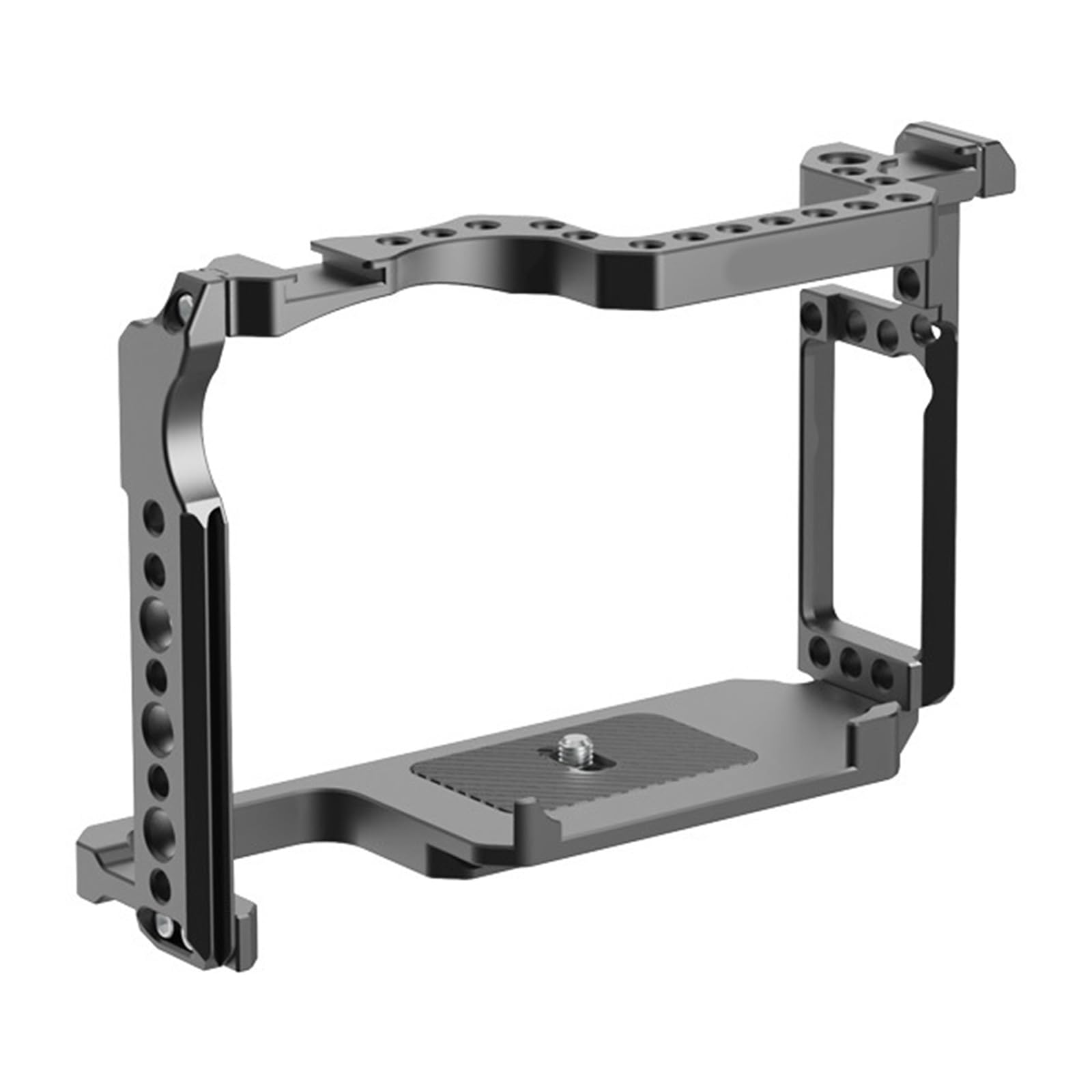 Acouto Cage Vidéo Aluminium Pour Canon 200D / 200D II - Rig Caméra Avec Rail ARCA Swiss