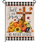 Artofy Herbst Gartenflagge 'Faith Family Fall' – 32,5x45,7 Cm, Doppelseitig