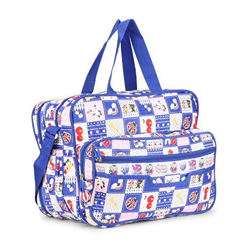 Image of Vanya Handicraft Collection LONGING to Buy Multi-Compartment Baby Bag, Diaper Bag & Mother Bag for All Purpose (Blue)