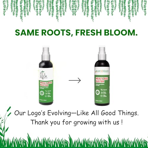 Image of Pot and Bloom Mealy Bug Buster Spray 100 ML | Natural Germs and Fungus Killer for Plants| No Harmful Chemicals| Indoor & Outdoor Plants| Ready to Use| Helps in Plant Growth