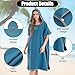 QKTYB Surf Poncho Herren Damen, Umziehhilfe Strand Erwachsene Mikrofaser Ultraleicht und Schnelltrocknend Badeponcho Handtuch Poncho Umziehponcho für Schwimmen Strand