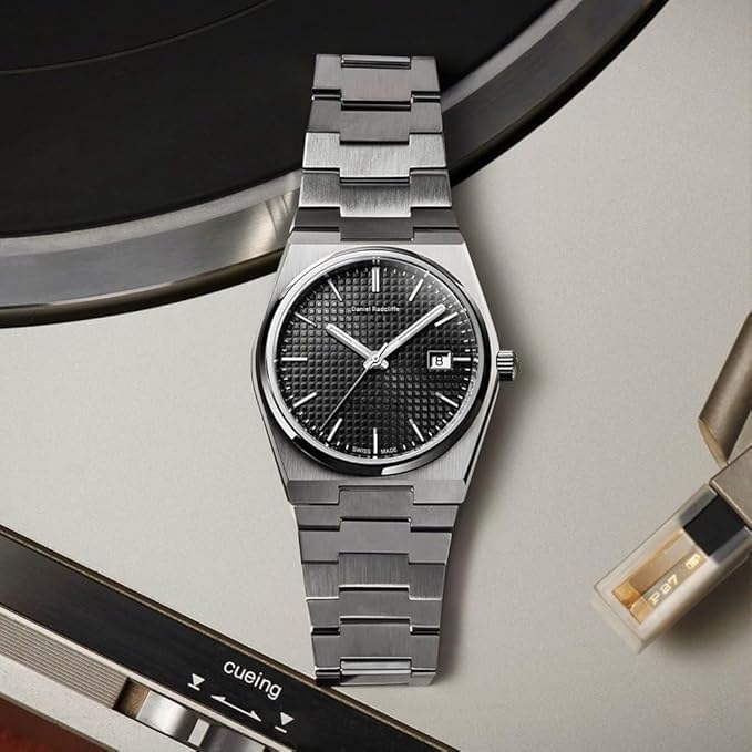 Image of Mister Empire Analog Wrist Watch for Men, Stainless Steel, Black /White Dial, DRM PE-11