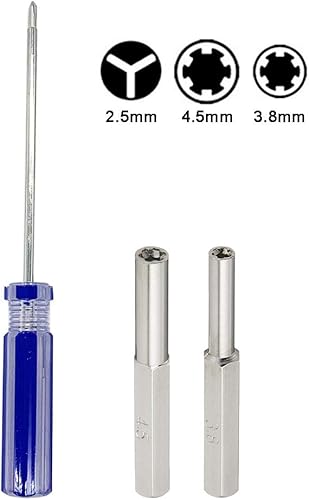 Miniatura 3 de WEPUSEN Destornillador Trigram de seguridad de tres alas en Y de 0150in y 0177in para Nintendo NES SNES N64 Wii NDS Gamecube Gameboy Advance Sega