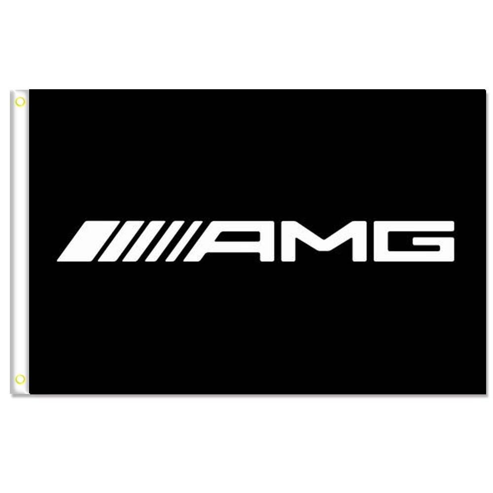 MCPACE AMG Flags Banner 3X5FT-90X150CM 100% Polyester,Canvas Head with Metal Grommet,Used Both Indoors and Outdoors