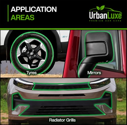Image of Herbal Plastic & Rubber Restorer Spray with Neem Extract | Antibacterial Formula | Restores Faded Plastic, Vinyl & Rubber | Dashboard Door Trim, Bumper,Exterior Shine | UV Protection