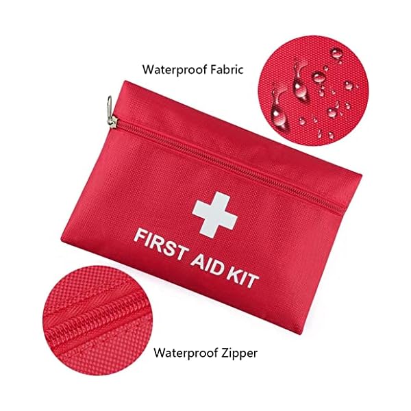 AOUTACC 12 Pack First Aid Kit Empty Bag, Travel Empty First Aid Kit Pouch for Emergency at Home, Office, Car, Outdoors, Boat, Camping, Hiking(Bag Only)