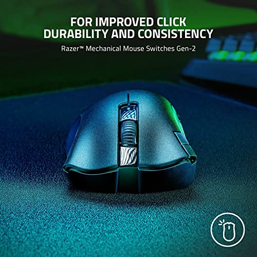 Image of (Renewed) Razer DeathAdder V2 X Hyperspeed: Award-Winning Ergonomic Design - Ultra-Fast Hyperspeed Wireless Ergonomic Gaming Mouse - 235hr Battery Life - RZ01-04130100-R3A1, Black