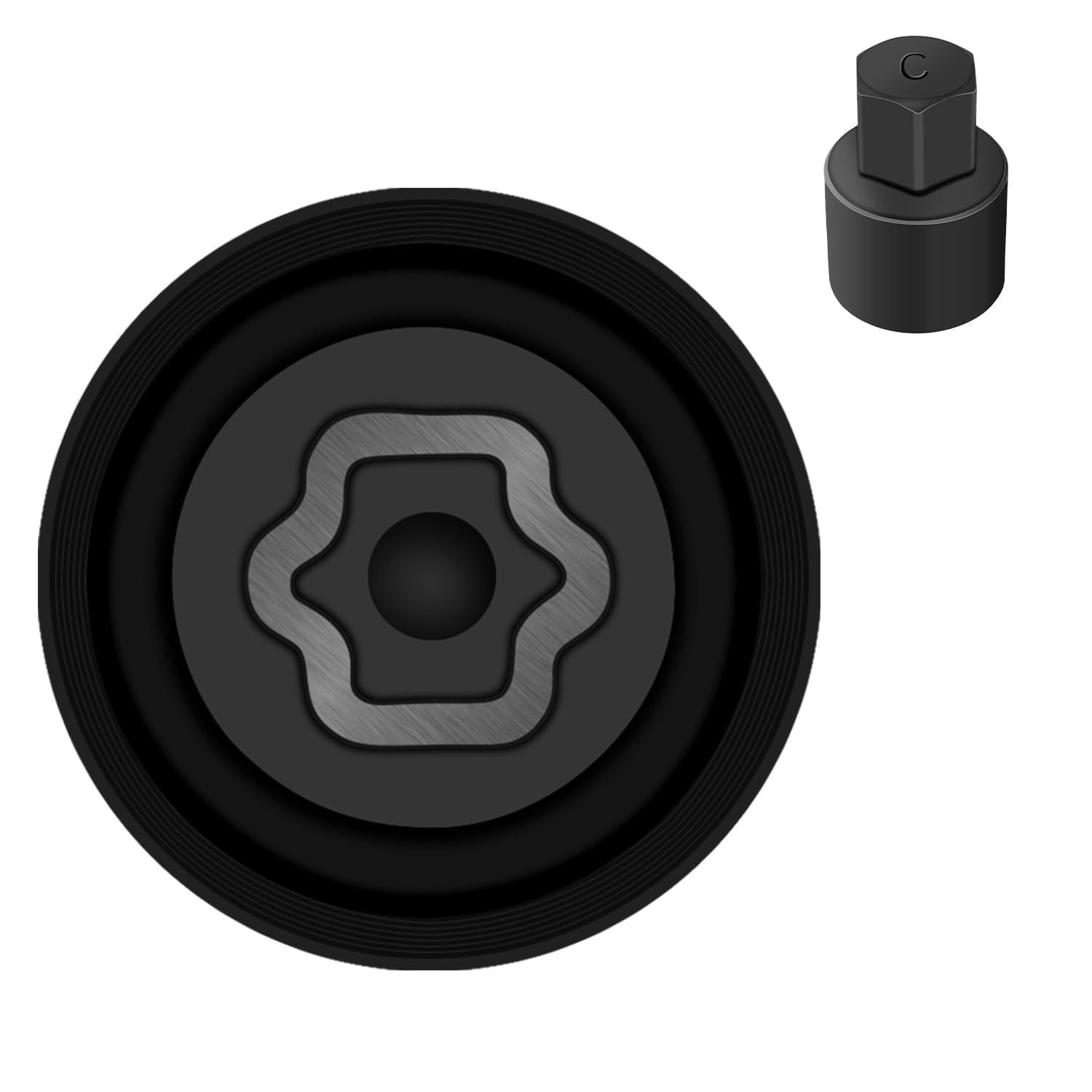 JEUCLEL C-Wheel Locking Nut Key Compatible with All Toyota Models, Lexus, Tacoma, Wheel Lock Nut Socket Adapter Set, Wheel Anti-Theft Lug Nut Removal Tool, Anti-Theft Screw Remover