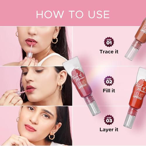 Image of Hilary Rhoda Touch Of Mousse Lipstick | Matte Finish & Long Lasting | Infused with Vitamin E | Weightless & Mousse Finish | Smudge & Waterproof | Vegan - 5ml (Wild Wine - Shade 10)