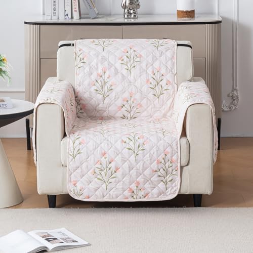 Image of House of Quirk 'Mughal Series' Anti-Slip Sofa Cover Mat with Pocket | Polyester Couch Protector for Pets, Kids & Spills (Gulbahar, 180x60cm, One Seater)
