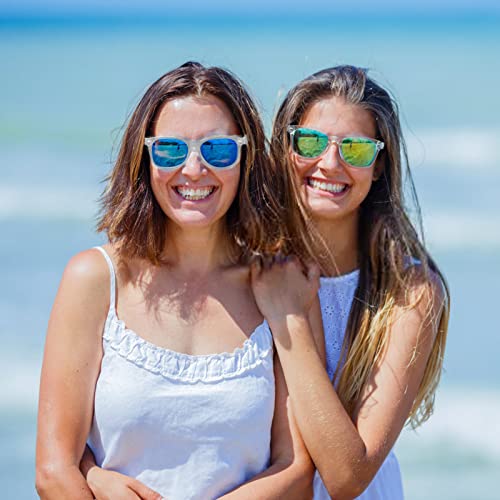 10/20 Pack Colored Sunglasses Mirrored Lens Bulk Party Glasses Classic Eyewear Birthday Beach Pool Unisex Adults4