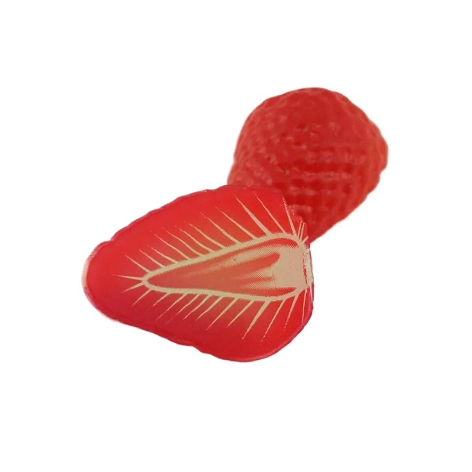 MZSKLW Fake Fruit Fake Fruit Simulated Strawberry Model Plastic Decoration Photography Background Props DIY Home Festival Materials(Half strawberry,10pcs)