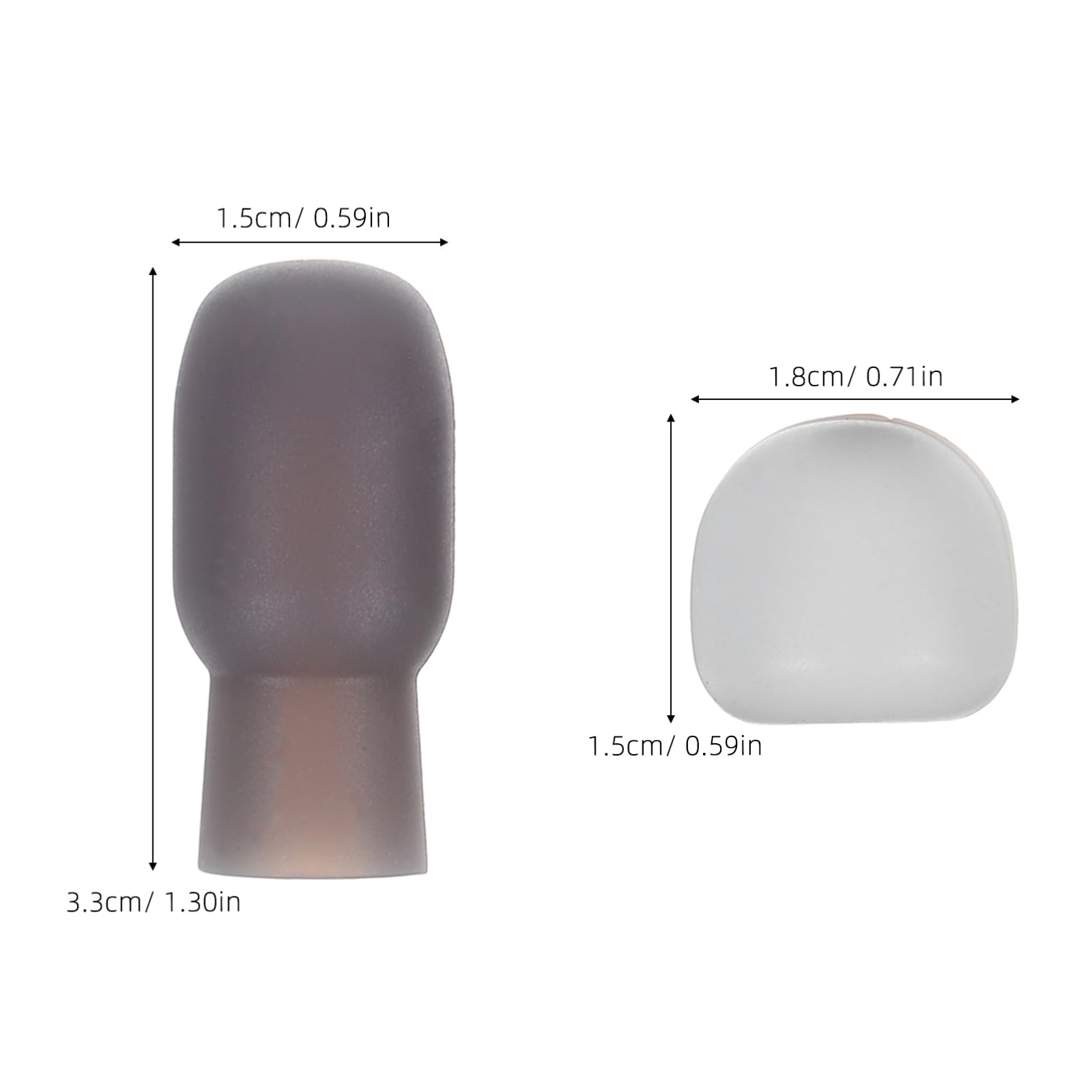 Yardwe 4Pcs Silicone Drum Mute Pads Silent Drumstick Tips for Noise Reduction Practice Accessories for Acoustic Drum Quiet Training for Musicians