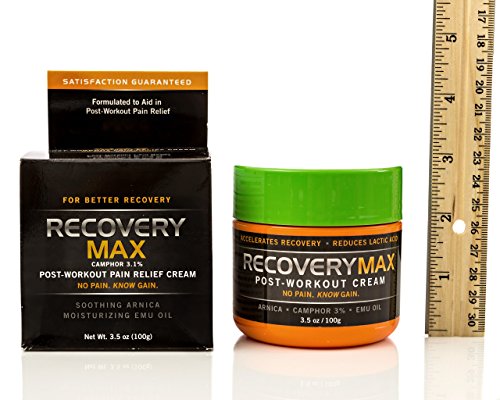 Recoverymax – Post Workout Cream – For Use In Fitness Workout Program To Speed Muscle Recovery – Reduce Muscle Soreness - Return To Exercise Quicker –Recovery Supplement – 3.5 Oz #TOP7