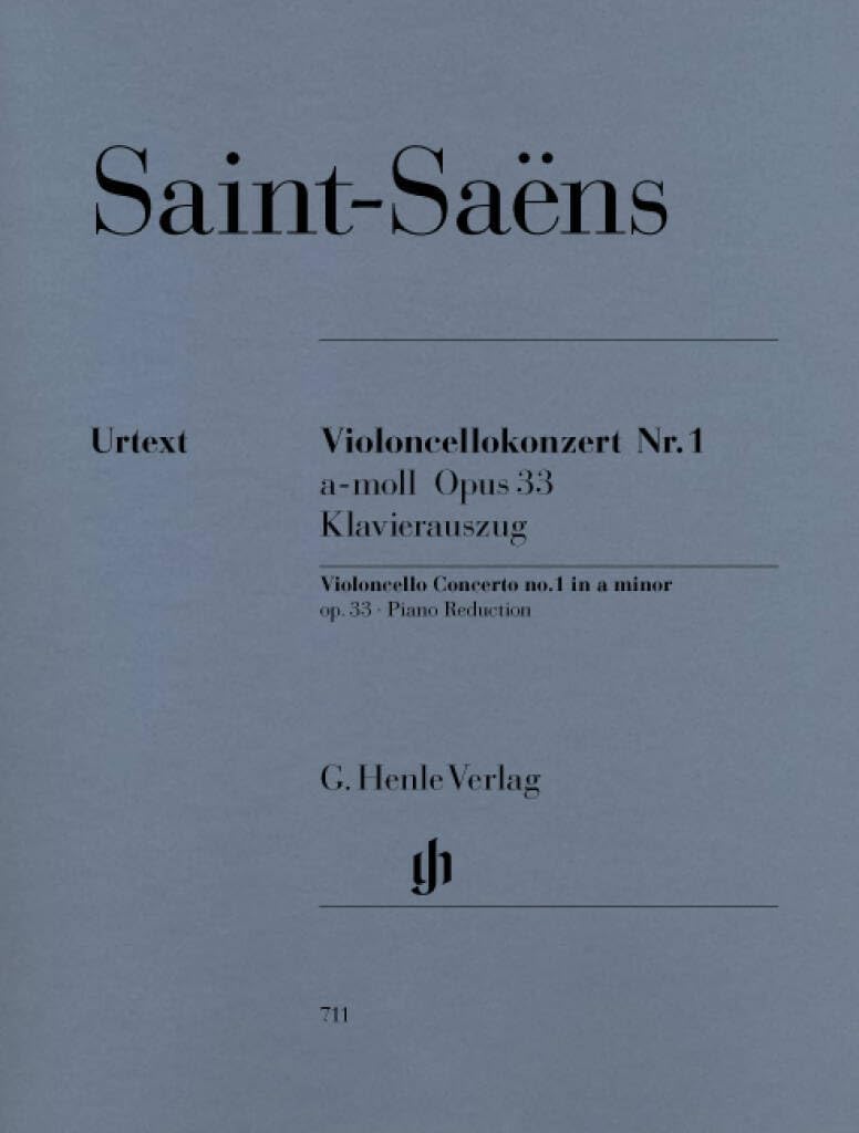 Concerto for Violoncello and Orchestra No. 1 a minor op. 33 - cello and orchestra - piano reduction with solo part - (HN 711)