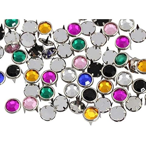 Medium Assorted Colors Bedazzler Rhinestones - 100 Pieces Cover