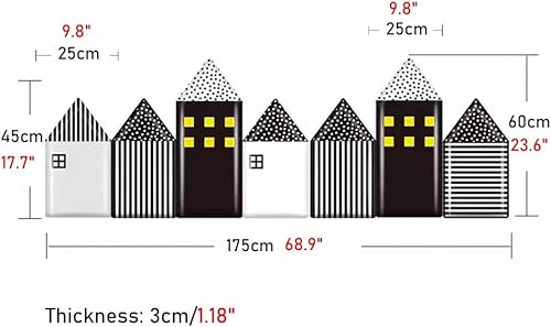 Miniatura 10 de Paneles de pared 3D, cabecero de empalme de dibujos animados, 7 unidades, autoadhesivo, anti-colisión, acolchado de pared, para habitaciones de
