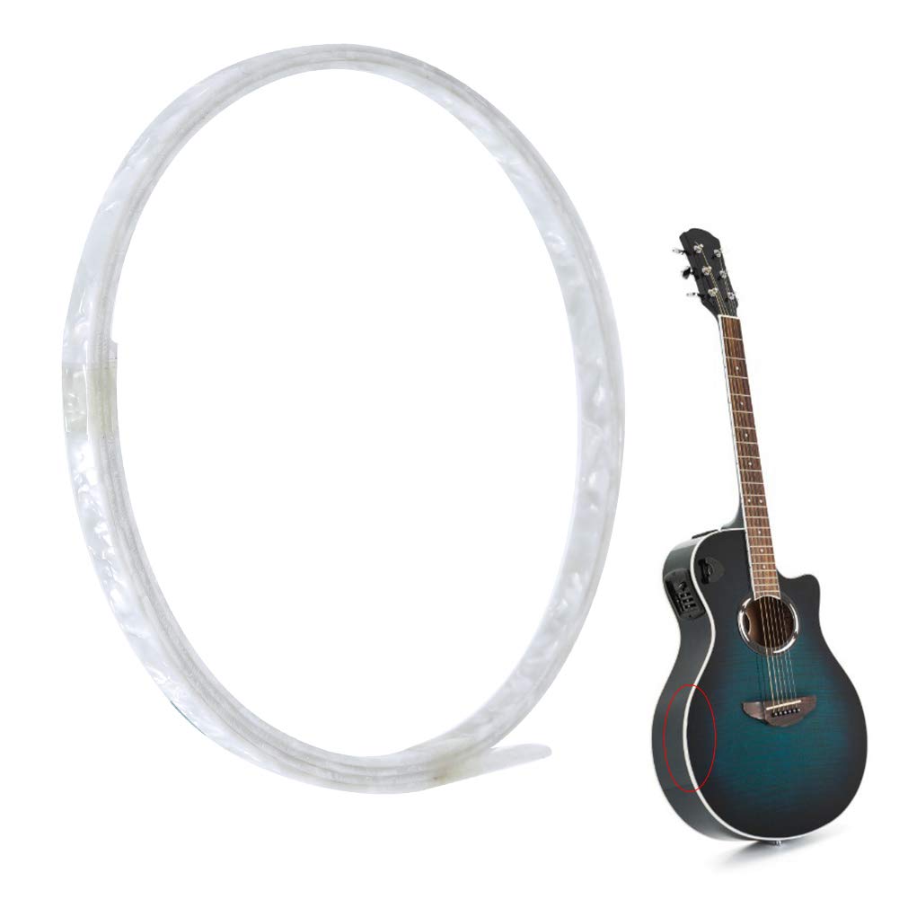 5 Sztuk 6mm szerokość Celuloidowa Biała Perła Gitara Wiązanie Purfling Wysokiej Jakości do Gitar Akustycznych i Gitar Klasycznych