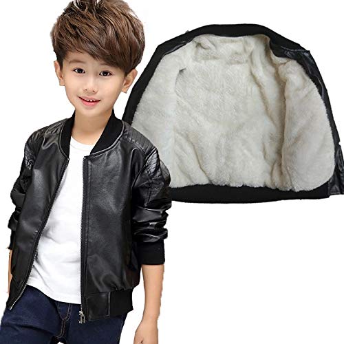 KIDS BLACK LEATHER JACKET (11-12 Years)