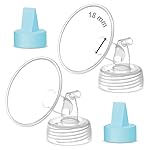 Maymom Pump Part Compatible with Spectra Ameda Luna Pumps, Inc Wide Mouth 18mm Flange Blue Duckbill Valve; Not Original Spectra S1 S2 9 Plus Synergy Gold Replacement Pump Parts Accessories