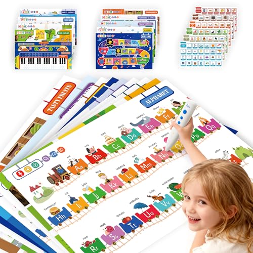 Interactive ABCs & 123s Learning Posters
